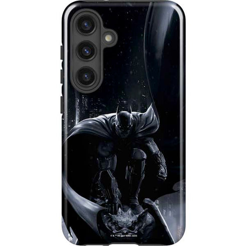 DC Comics Arkham Origins Batman In action pose Galaxy S25 Impact Case